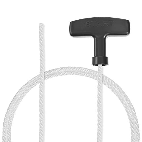 sourcing map Rückstoßstartseil mit Griff 3mm Durchm. 1,15m 3,7ft Polyester Zugschnur für 152F 154F Rasenmäher Trimmer Kettensäge Motorteil von sourcing map