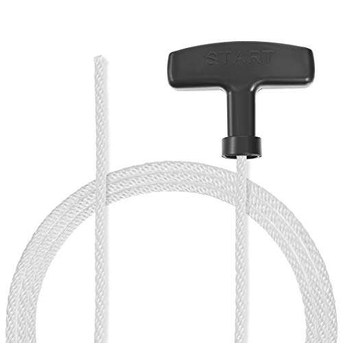 sourcing map Rückstoßstartseil mit Griff 3mm Durchm. 1,7m 5,5ft Polyester Zugschnur für 152F 154F Rasenmäher Trimmer Kettensäge Motorteil von sourcing map