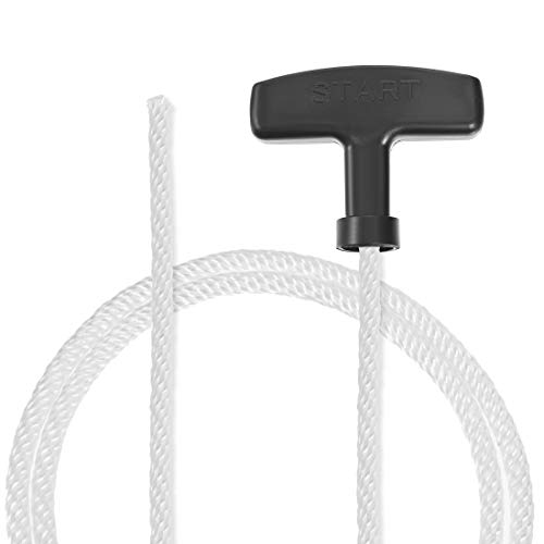 sourcing map Rückstoßstartseil mit Griff 5mm Durchm. 1,15m 3,7ft Polyester Zugschnur für 173F 188F 190F Rasenmäher Trimmer Kettensäge Motorteil von sourcing map