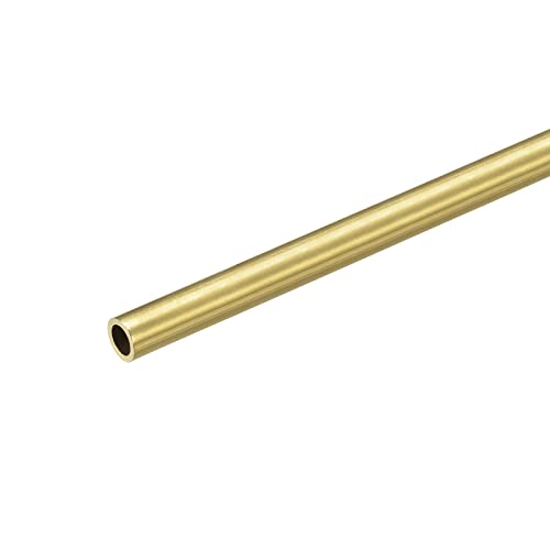 sourcing map Rund Messingrohr 6mm Außendurchmesser 1mm Wanddicke 200mm lang Rohr von sourcing map