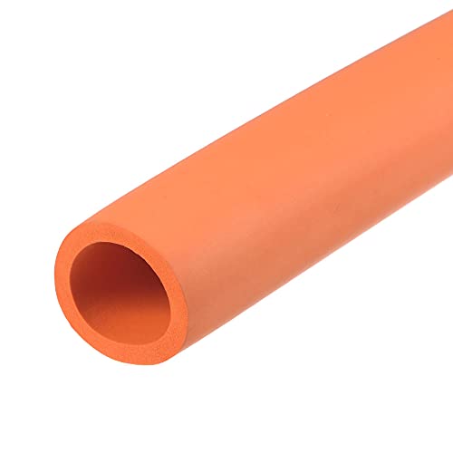 sourcing map Schaumstoffschlauch für Griffgriffstütze, 33mm ID 45mm OD 1m Länge Orange von sourcing map