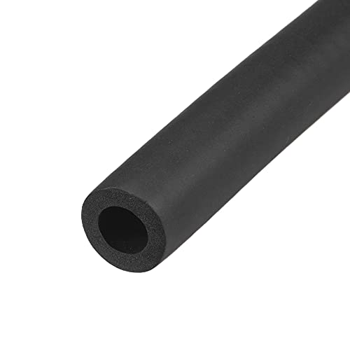 sourcing map Schaumstoffschlauch für Griffgriffstütze Rohrisolierung, 1/2 "(13mm) ID 23mm AD 2m Länge Schwarz von sourcing map