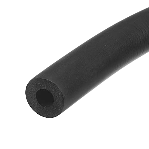 sourcing map 1m Rohrisolierung Schaumstoff, Durchmesser 8mm Isolierstärke 5mm Heizungsrohr Verkleidung für Fitnessgeräte, Rohre, Handhaben (Schwarz) von sourcing map