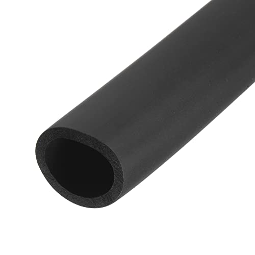 sourcing map 1m Rohrisolierung Schaumstoff, Durchmesser 40mm Isolierstärke 8mm Heizungsrohr Verkleidung für Fitnessgeräte, Rohre, Handhaben (Schwarz) von sourcing map
