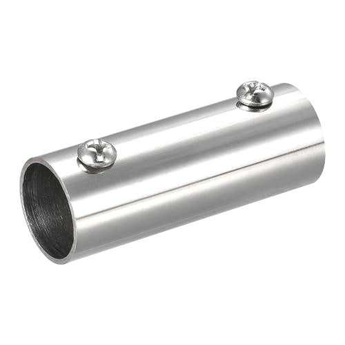 sourcing map Schiene Rohrfitting 2-Weg 60mm 304 Edelstahl Polieren für 19mm Handlauf von sourcing map