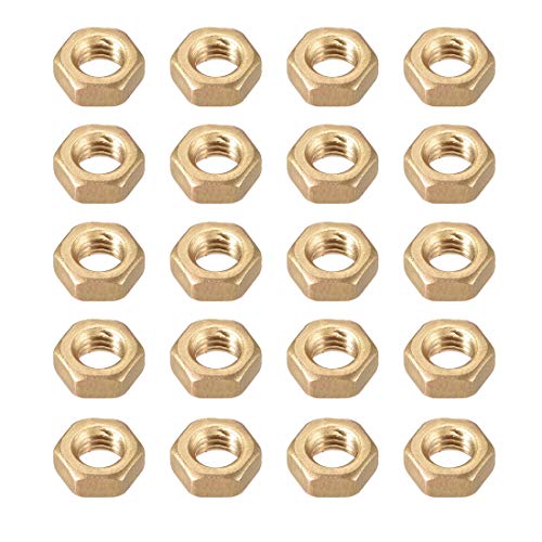 sourcing map Sechskantmuttern, M6x1mm metrisches Grobgewinde Sechskantmutter, Messing, Packung mit 20 sourcing map Sechskantmuttern, M6x1mm metrisches Grobgewinde Sechskantmutter, Messing, Packung mit 20 von sourcing map