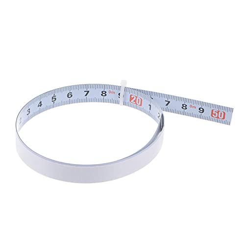 sourcing map Selbstklebendes Maßband 50cm Metrisch links-nach-rechts ablesbar Klebeband Weiß von sourcing map