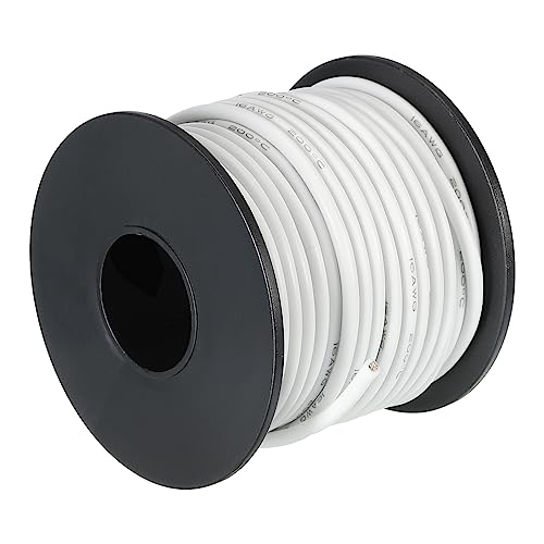 sourcing map 16AWG Elektrischer Draht 15 Meter Stromkabel 1,31 mm² Verzinntes Kupferkabel, Kfz Kabel Hohe Temperatur Litzenkabel Erdkabel Verlängerungskabel Klingeldraht für Kabelkanal, Weiß sourcing map 16AWG Elektrischer Draht 15 Meter Stromkabel 1,31 mm² Verzinntes Kupferkabel, Kfz Kabel Hohe Temperatur Litzenkabel Erdkabel Verlängerungskabel Klingeldraht für Kabelkanal, Weiß von sourcing map