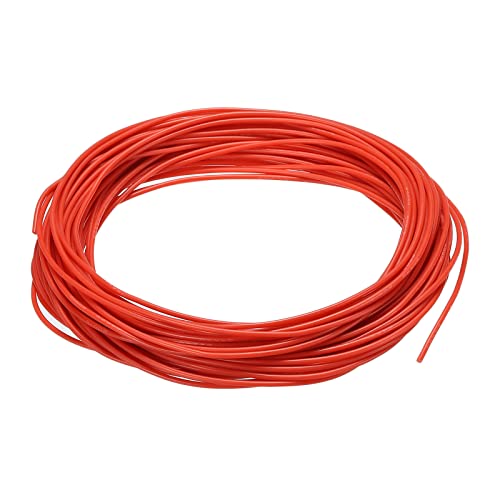 sourcing map 1,5 mm² 26AWG Elektrischer Draht Kabel, 15 Meter Silikon Draht Messgerät Flexibel Verzinntes Kupfer Standard Hochtemperatur Anschluss für Modell Manipulatoren Bastler, Rot von sourcing map