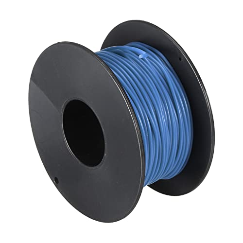 sourcing map Silikon Draht 28AWG Blau Spule 30m Elektrisch Verzinntes Kupfer Standard Hochtemperatur Anschluss Kabel für Auto Modell Manipulatoren Elektrogeräte Bastler von sourcing map