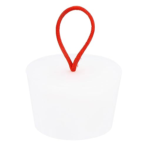 sourcing map Gummistopfen Konisch Weißer Laborstecker mit Griff Silikon Wasserstopfen 54-60 mm Vollgummi Stopfen für Wasserleitung Abflussloch 1 Stück von sourcing map
