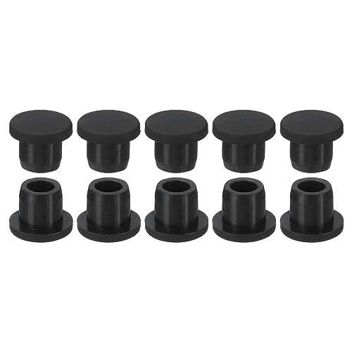 sourcing map Silikon Gummi Loch Stopfen Weich Flexibler Stopfen für 9-10mm Loch Schwarz 10Stk sourcing map Silikon Gummi Loch Stopfen Weich Flexibler Stopfen für 9-10mm Loch Schwarz 10Stk von sourcing map