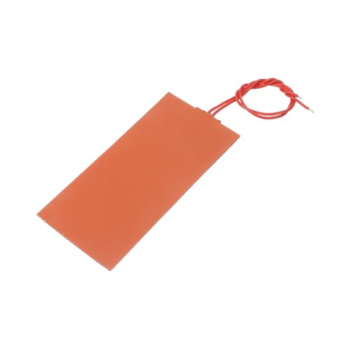 sourcing map Silikon-Heizmatte, 12V 30W Heizfolie Flexible Heizplatte 150mmx50mm Heizmatte für konstante Temperatur von sourcing map