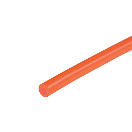 sourcing map Silikon Rohr 3mm(1/8") ID x 5mm(3/16") OD 1m Flexibel Gummi Luftschlauch Wasserrohr für Pumpe Transfer Orange von sourcing map