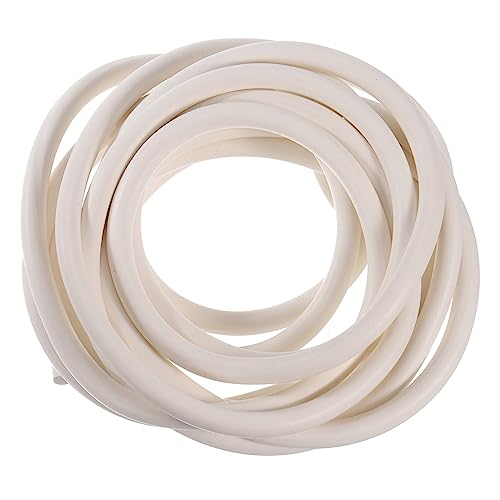 sourcing map Silikon Schaumstoff Dichtstreifen 10mm(0.39") Durchm 5 Meter(16.41 Ft) Lang Schwamm Gummi Wetter Dichtstreifen Runde Gummi Kabel Massiv Handwerk von sourcing map