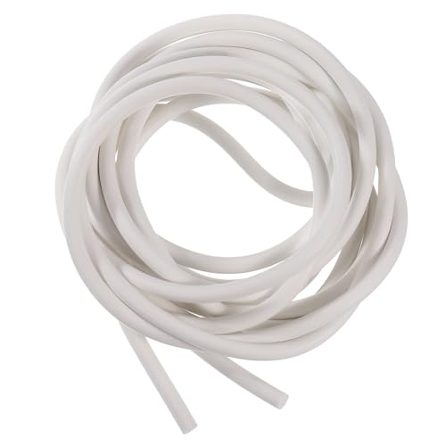 sourcing map Silikon Schaumstoff Dichtstreifen 8mm(0.31") Durchm 2.5 Meter(8.21 Ft) Lang Schwamm Gummi Wetter Dichtstreifen Runde Gummi Kabel MassivHandwerk von sourcing map