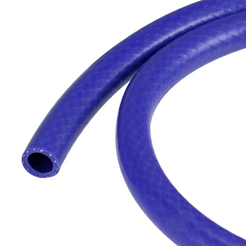 sourcing map Silikon Vakuumschlauch Heizungsschlauch 12mm Innendurchm. 1m 101psi 392F Blau Verstärkte Hochtemperatur für Motor von sourcing map