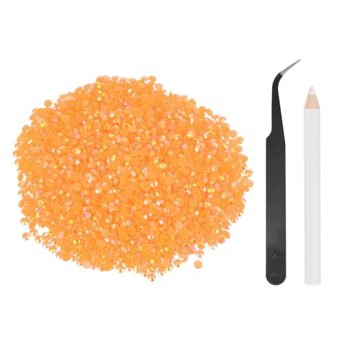 sourcing map Strasssteine mit flacher Rückseite, SS12, 3 mm, runde Glanz-Edelsteine mit Pickup-Werkzeug für DIY-Nagelkunst, Becher, Kleidung, Orange, 5000 Stück sourcing map Strasssteine mit flacher Rückseite, SS12, 3 mm, runde Glanz-Edelsteine mit Pickup-Werkzeug für DIY-Nagelkunst, Becher, Kleidung, Orange, 5000 Stück von sourcing map