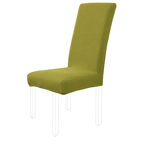 sourcing map Stuhlhussen Stretch Stuhlbezug Jacquard Stuhlüberzug, abnehmbar waschbar Spannbezug für Hotel Partys Bankett Deko Stuhl Hussen Grün von sourcing map