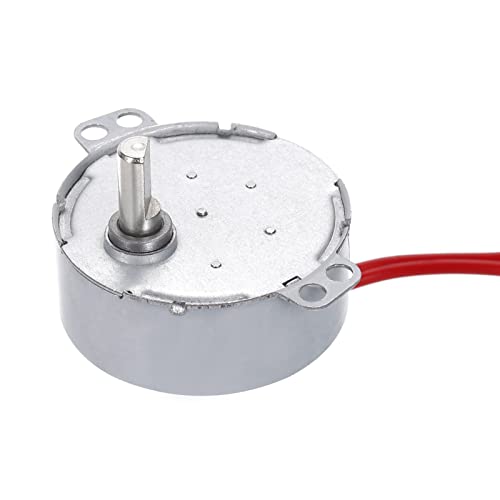 sourcing map Synchronous Motor AC24V 4-5RPM 50-60Hz CCW/CW 4W D Welle Elektromotor für Mikrowelle Ofen Lüfter von sourcing map