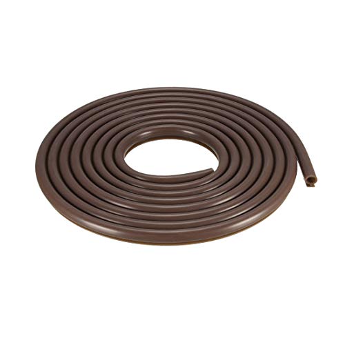 sourcing map T-Nut Dichtung für Fenster Dichtungsstreifen, 7mm Blase für 5 mm Nut, 5 m lang, Kaffee von sourcing map