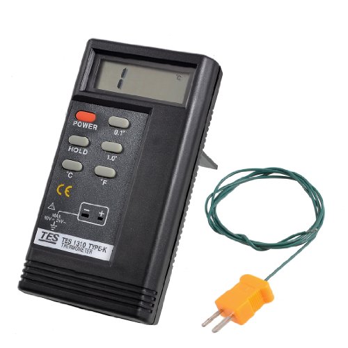 sourcing map TES-1310 Digitales Thermometer Temperatursteuerung Temperatursensor -50 bis + 1300 C von sourcing map