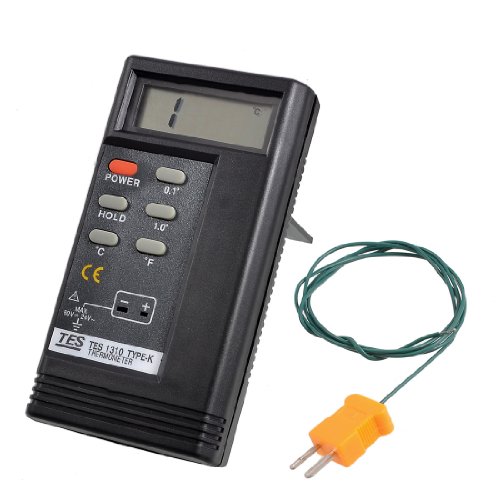 sourcing map TES-1310 Digitales Thermometer Temperatursteuerung Temperatursensor -50 bis + 1300 C von sourcing map