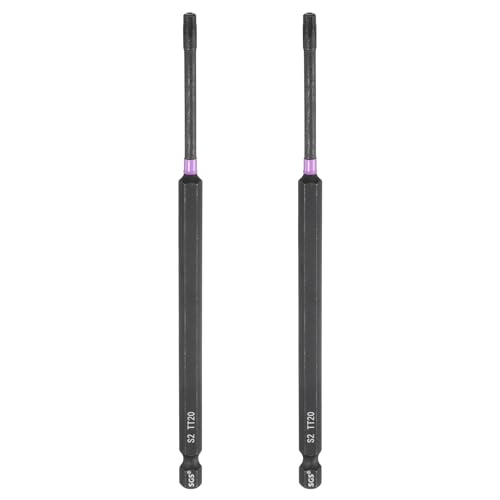 sourcing map TT20 Torx-Kopf-Schlagschrauber-Bits, 1/4-Zoll-Sechskantschaft, 150 mm lang, magnetisch, manipulationssicher, 6-Punkt-Sternschraubendreher-Bits, Phosphat, S2-Stahl, Elektrowerkzeuge mit sourcing map TT20 Torx-Kopf-Schlagschrauber-Bits, 1/4-Zoll-Sechskantschaft, 150 mm lang, magnetisch, manipulationssicher, 6-Punkt-Sternschraubendreher-Bits, Phosphat, S2-Stahl, Elektrowerkzeuge mit von sourcing map