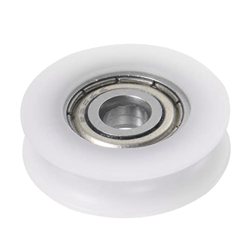 sourcing map Tief U Rille Kugel Lager Nylon Anleitung Rollenlager 5x24x7mm U Rillenscheibe Rad für Türen Fenster Schiene Gleissystem Weiß sourcing map Tief U Rille Kugel Lager Nylon Anleitung Rollenlager 5x24x7mm U Rillenscheibe Rad für Türen Fenster Schiene Gleissystem Weiß von sourcing map