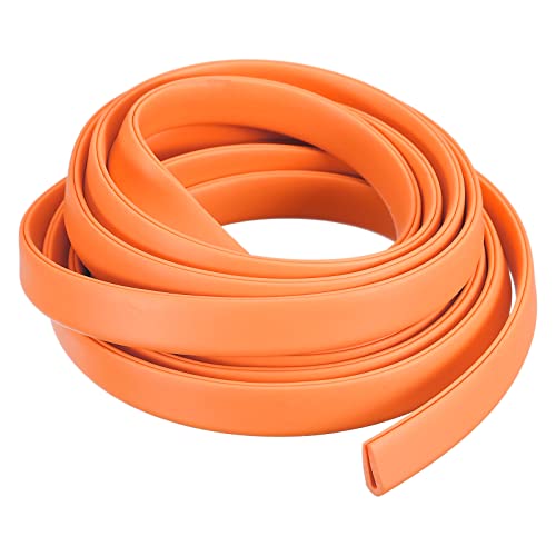 sourcing map U-Kanal-Kantenverkleidung, 2 m lang, Gummidichtung, Kantenschutz, passend für 1-2 mm Kanten, (7/32 Zoll B x 15/32 Zoll H) Orange von sourcing map