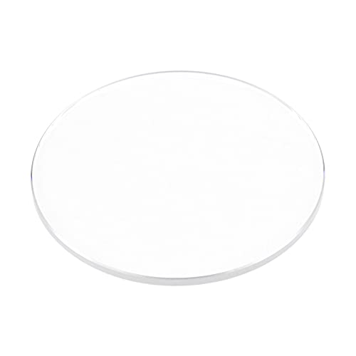 sourcing map Uhr Glas Saphirglas Linse Rund flach 38mm Durchm. 1,5mm dick klar von sourcing map