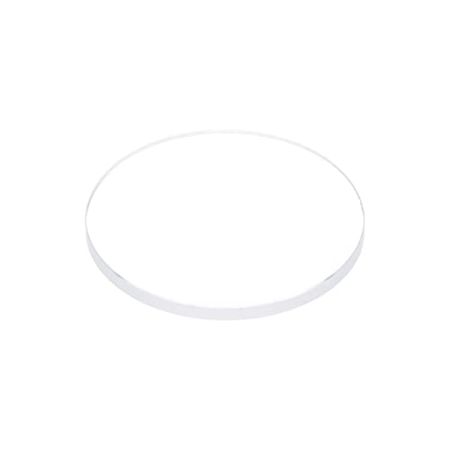 sourcing map Uhr Klare Kristall Linsenglas 25mm Durchm. 1.5mm Dick Runde Flache Mineral Hohe Durchlässigkeit Uhr Glas Ersatz für Uhrmacher Reparatur von sourcing map
