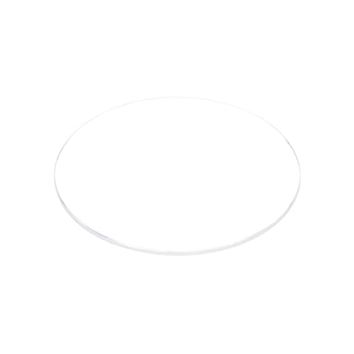 sourcing map Uhr Klare Kristall Linsenglas 30mm Durchm. 0.8mm Dick Runde Flache Mineral Hohe Durchlässigkeit Uhr Glas Ersatz für Uhrmacher Reparatur von sourcing map