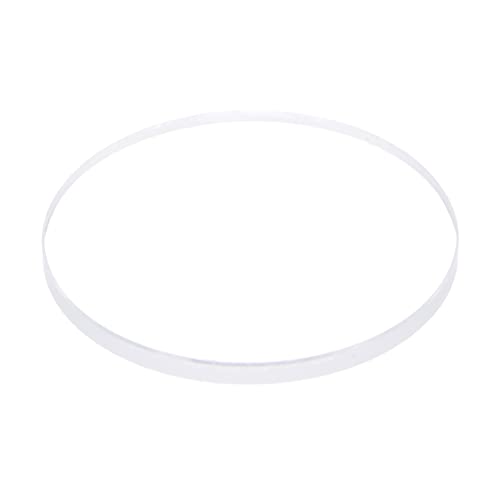 sourcing map Uhr Klare Kristall Linsenglas 35.5mm Durchm. 2.5mm Dick Runde Flache Mineral Hohe Durchlässigkeit Uhr Glas Ersatz für Uhrmacher Reparatur von sourcing map