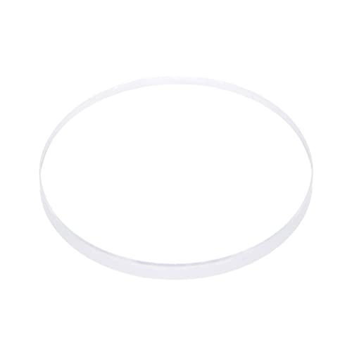 sourcing map Uhr Klare Kristall Linsenglas 37mm Durchm. 2.5mm Dick Runde Flache Mineral Hohe Durchlässigkeit Uhr Glas Ersatz für Uhrmacher Reparatur von sourcing map
