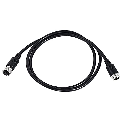 sourcing map Video Aviation Cable 4-Pin 3.28FT 1M Male to Female Shielded Extension Cable von sourcing map