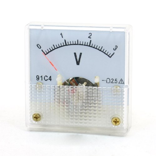 sourcing map Viereckig klar DC 0-3V Voltmeter Analog Spannungs Messgerät Strommesser 91C4 de de sourcing map Viereckig klar DC 0-3V Voltmeter Analog Spannungs Messgerät Strommesser 91C4 de de von sourcing map