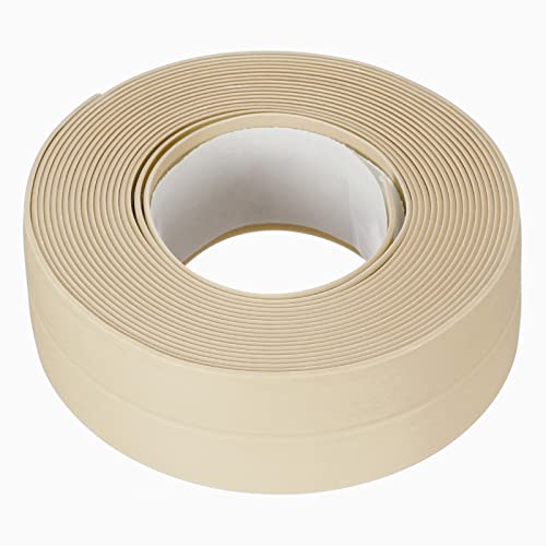 sourcing map Wasserdicht Abdichtungsstreifen Klebeband 0.87"x10.5' PVC Dichtband Beige von sourcing map