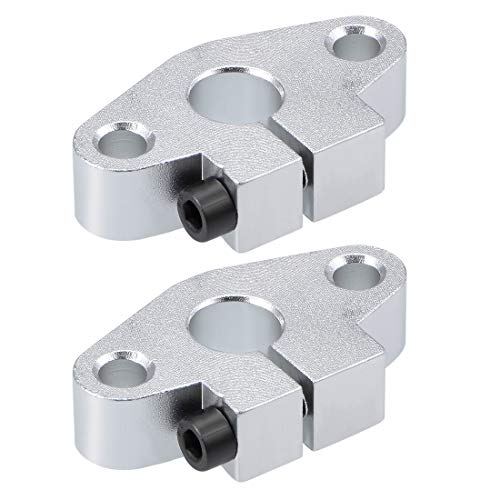 sourcing map Welle Unterstützung Flanschbefestigung Linear Bewegung Gleitschienenführung Blöcke für CNC 3D Drucker (Packung mit 2 Stück) SHF10 von sourcing map