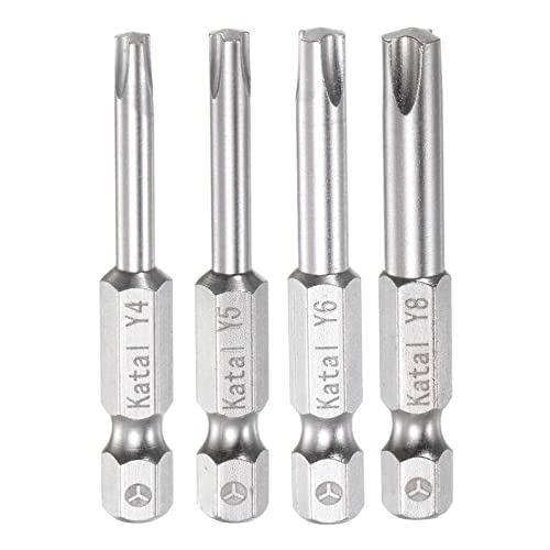 sourcing map Y4-Y8 Y Typ Dreikant Schraubendreher Bit Set 1/4 Zoll Sechskantschaft 50mm Lang Magnetisch Bitsatz für Elektroschrauber Akkuschrauber Werkzeug Fahrrad Reparatur sourcing map Y4-Y8 Y Typ Dreikant Schraubendreher Bit Set 1/4 Zoll Sechskantschaft 50mm Lang Magnetisch Bitsatz für Elektroschrauber Akkuschrauber Werkzeug Fahrrad Reparatur von sourcing map