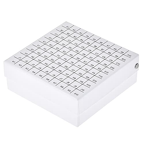 sourcing map Zentrifugenrohr Gefrierschrank Aufbewahrungsbox 100-Well Wasserdichter Karton Halter Weiß für 1.5/1.8/2ml Mikro Zentrifugen Rohr sourcing map Zentrifugenrohr Gefrierschrank Aufbewahrungsbox 100-Well Wasserdichter Karton Halter Weiß für 1.5/1.8/2ml Mikro Zentrifugen Rohr von sourcing map