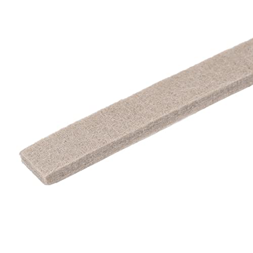 sourcing map selbstklebendes Filzband Möbel Streifen Rolle 0,47 Inch x 4,9 Fuß beige von sourcing map