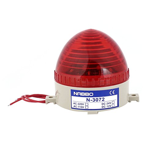 sourcing map Industriell AC 220V rot LED Blinksignal Warnlampe Signallampe Turm Lampe N-3072 von sourcing map