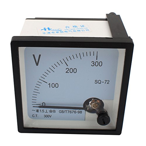 sourcing map sq-72Klasse 1,5AC 0-300V Analog quadratisch Voltmeter Panel Volt Meter de von sourcing map