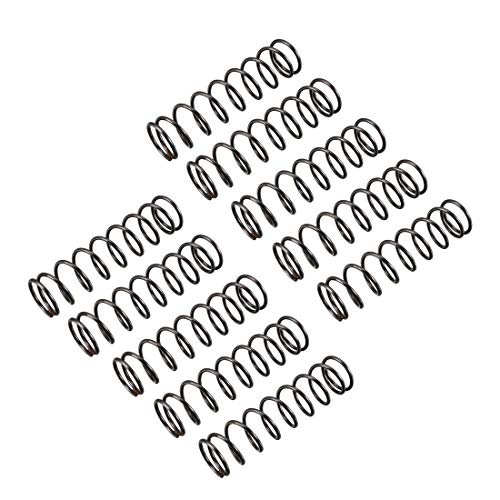sourcing map 10Stk. Druckfeder Druckfedern Spiralfeder Stahlfeder 1,2mm Kabeldmr. 14mm Außendmr. 50mm freie Länge schwarz von uxcell