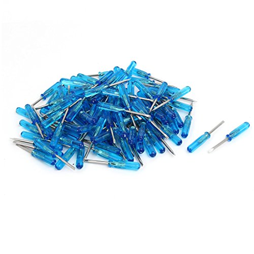 sourcing map 100pcs 2mm Spitze Plastik Anti-Rutsch Griff Flachkopf Schraubendreher Reparatur de von uxcell