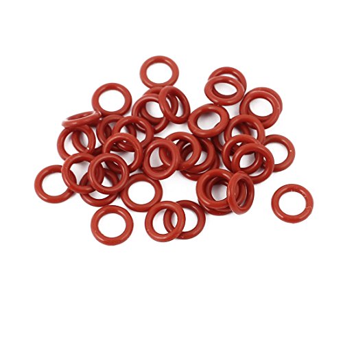 sourcing map 40Stk Rot 8mm x 1.5mm Silikon Gummi Dichtung O Ring Abdichtung Hitze Beständig de von uxcell