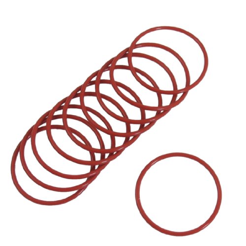 10 Stück 48 mm x 2,5 mm Gummi-O-Ring Oil Seal Dichtring Dichtringe rot de von uxcell