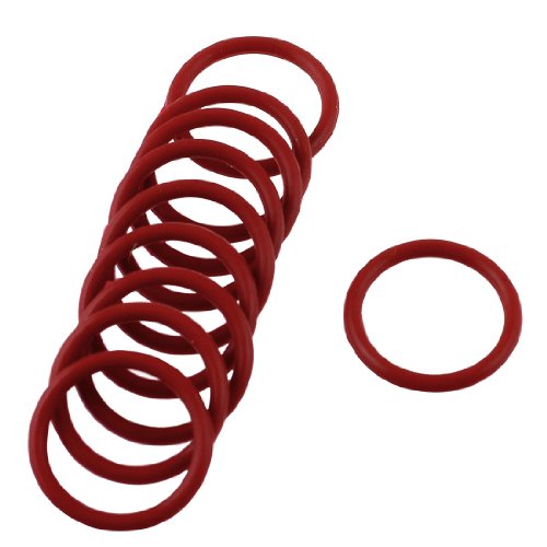 sourcing map 10 Stück Red Rubber Ölfilter Dichtung O-Ringe Dichtungen, 20 mm x 16 mm x 2 mm de von uxcell