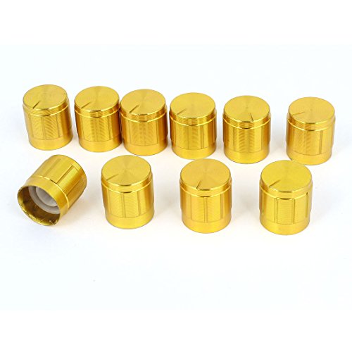 sourcing map 10Stk. 6mm Keilwelle Lochdurchmesser Leuchtmittel Dimmer-Steuerung Drehknopfkappe Gold-Ton sourcing map 10Stk. 6mm Keilwelle Lochdurchmesser Leuchtmittel Dimmer-Steuerung Drehknopfkappe Gold-Ton von uxcell